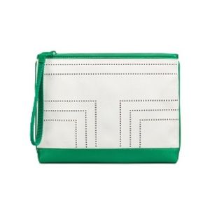 NWT Tory Burch Perforated-T Wristlet